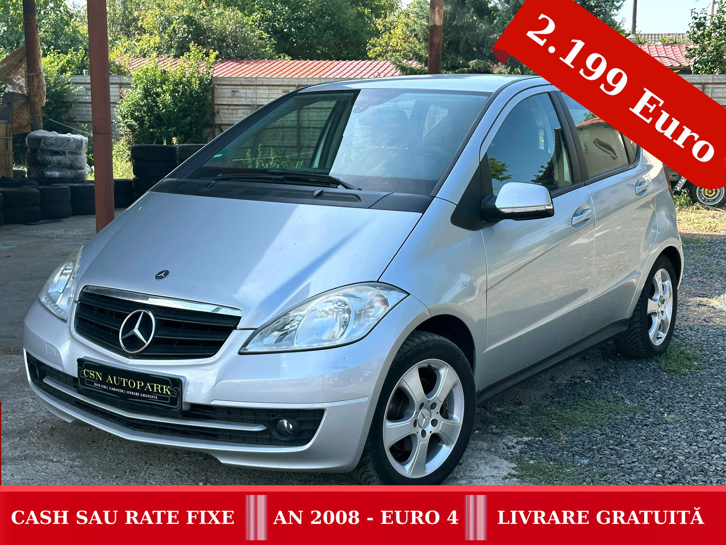 Mercedes A160 CDI | 2008 EURO 4 | CASH sau RATE FIXE | Livrare GRATUITĂ