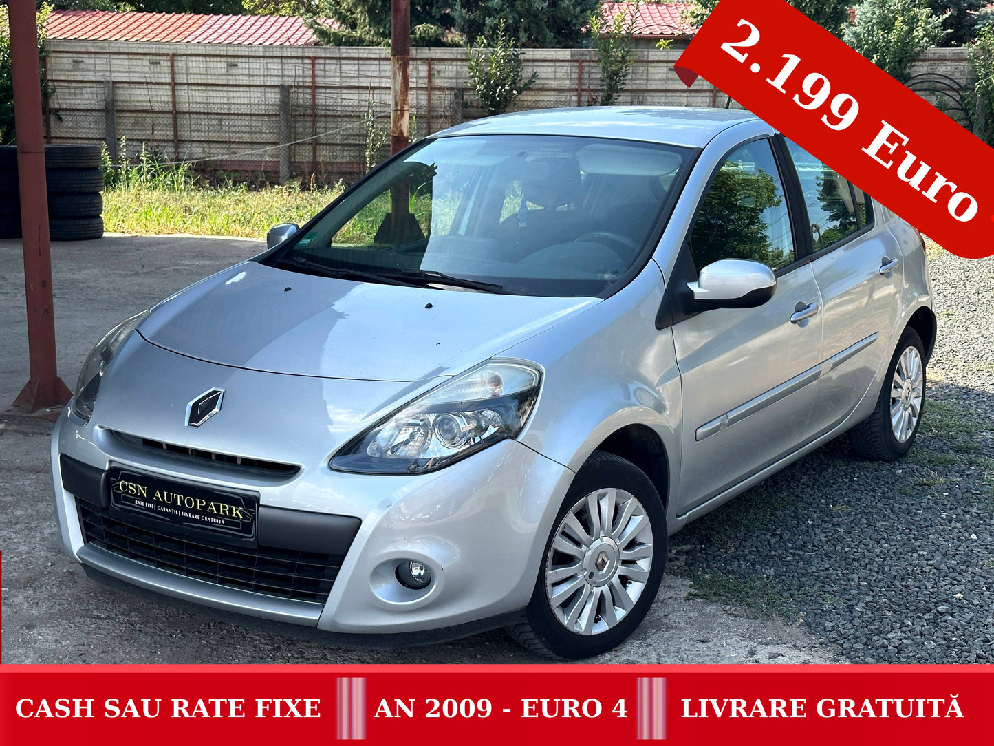 Renault Clio 1.2i | 2009 EURO 4 | CASH sau RATE FIXE | Livrare GRATUITĂ