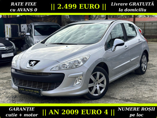 Peugeot 308 1.6i 120 CP | 2009 EURO 4 | RATE | Garanție | Livrare GRATUITĂ