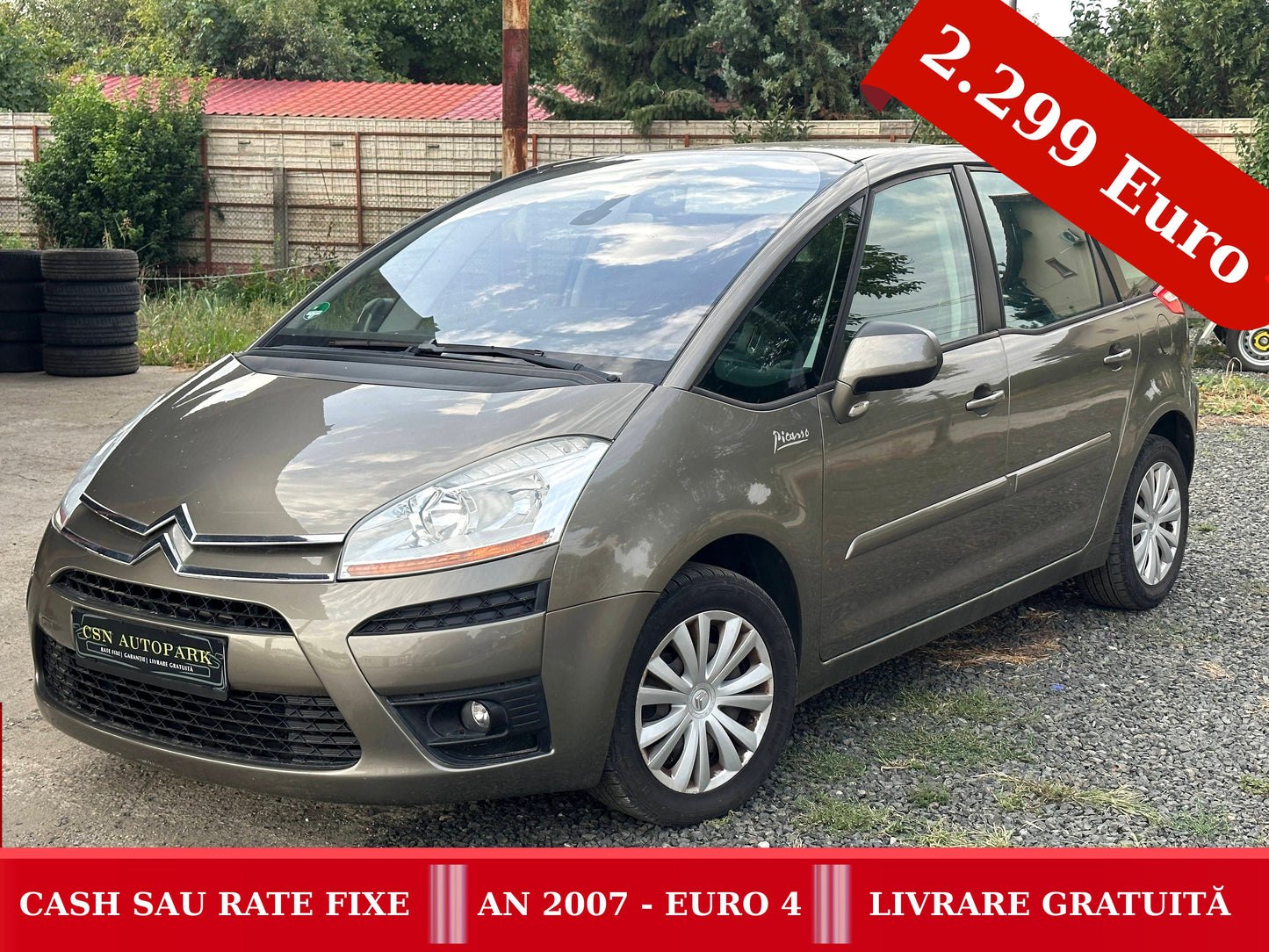 Citroen C4 Picasso 1.6D | 2007 EURO 4 | CASH sau RATE FIXE | Livrare GRATUITĂ