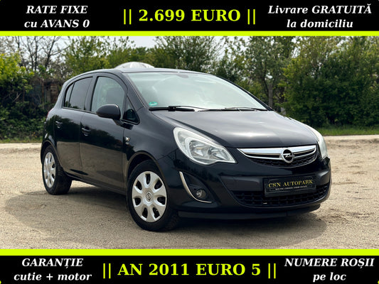 Opel Corsa D 1.4i 87 CP | AN 2011 EURO 5 | CLIMĂ | Senzori Parcare | CASH sau RATE | Garantie | Livrare