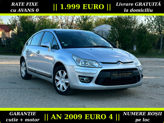 Citroen C4 1.6 HDI 110 CP | AN 2009 EURO 4 | Climatronic | Senzori Parcare | CASH sau RATE | Garantie | Livrare