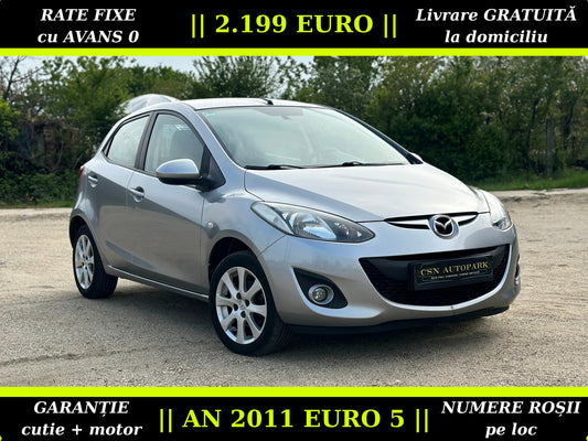 Mazda 2 1.6 Diesel 95 CP | AN 2011 EURO 5 | CLIMĂ | Scaune încălzite | CASH sau RATE | Garantie | Livrare