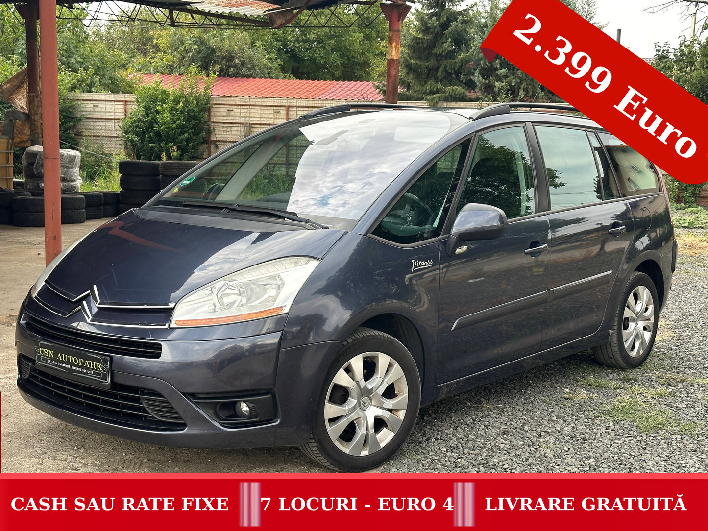 Citroen C4 Grand Picasso 1.6D | 7 LOCURI EURO 4 | CASH sau RATE FIXE | Livrare GRATUITĂ