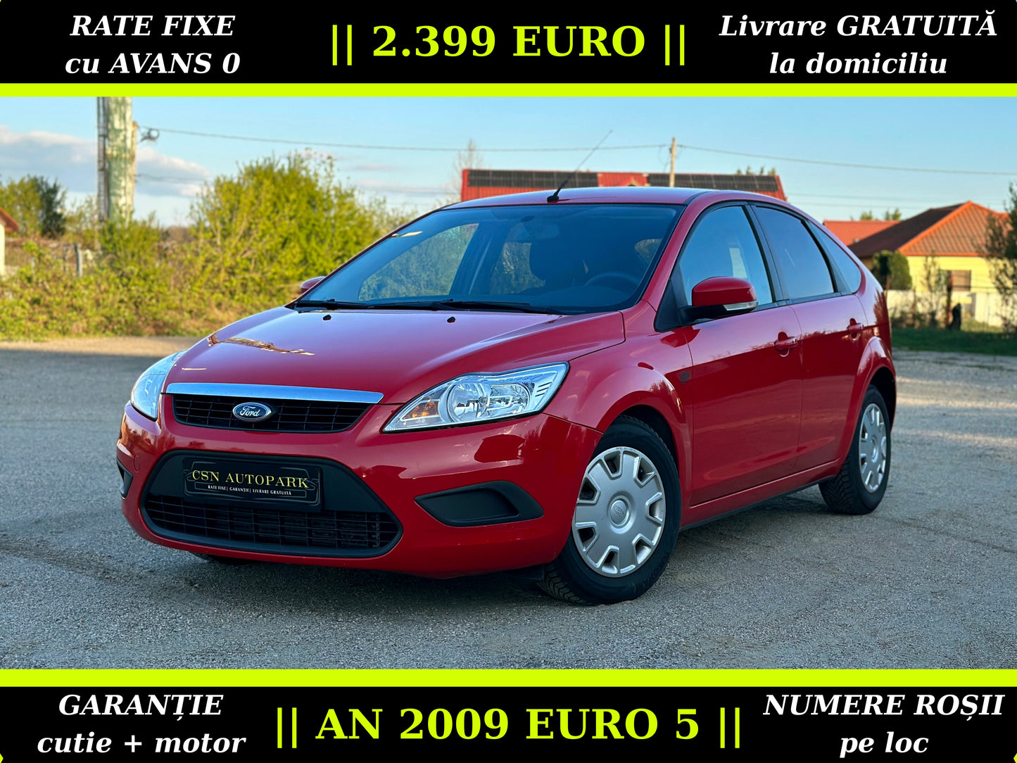 Ford Focus 1.6 TDCI 110 CP | 2009 EURO 5 | Climatronic | NAVIGATIE | Senzori Parcare | RATE | Garantie | Livrare